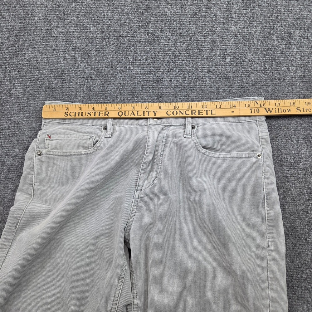 Marine Layer Cambridge Cord Pants Mens 32x32 Gray Corduroy Straight Leg Casual - Picture 4 of 7